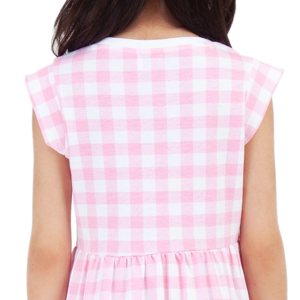 ME STYLE ชุดกระโปรงผ้ายืด สีชมพู ไซส์ 9