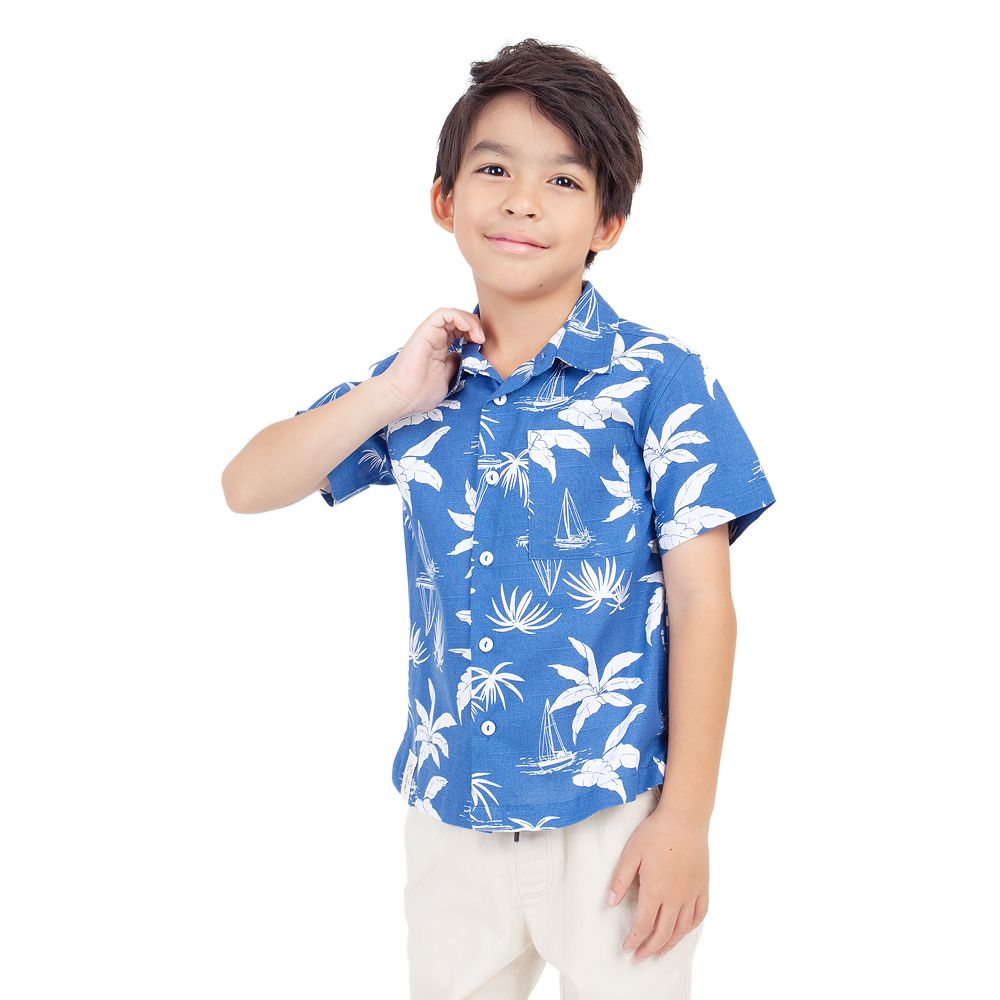 MESTYLE เสื้อเชิ๊ตแขนสั้น SAILING สีฟ้า ไซซ์ 5 ปี