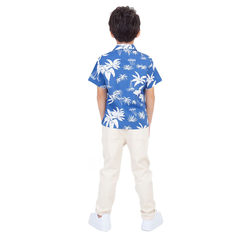 ME STYLE SHIRT WOVEN WITH PRINT SAILING BLUE 9 YEARS