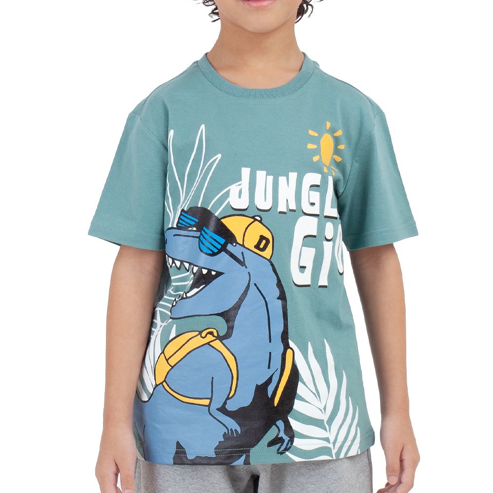 ME STYLE เสื้อแขนสั้นJUNGLE เขียว ไซส์ 7