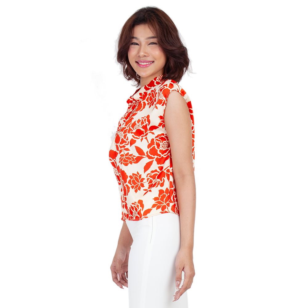 ME STYLE เสื้อพิมพ์ลาย สีส้ม L