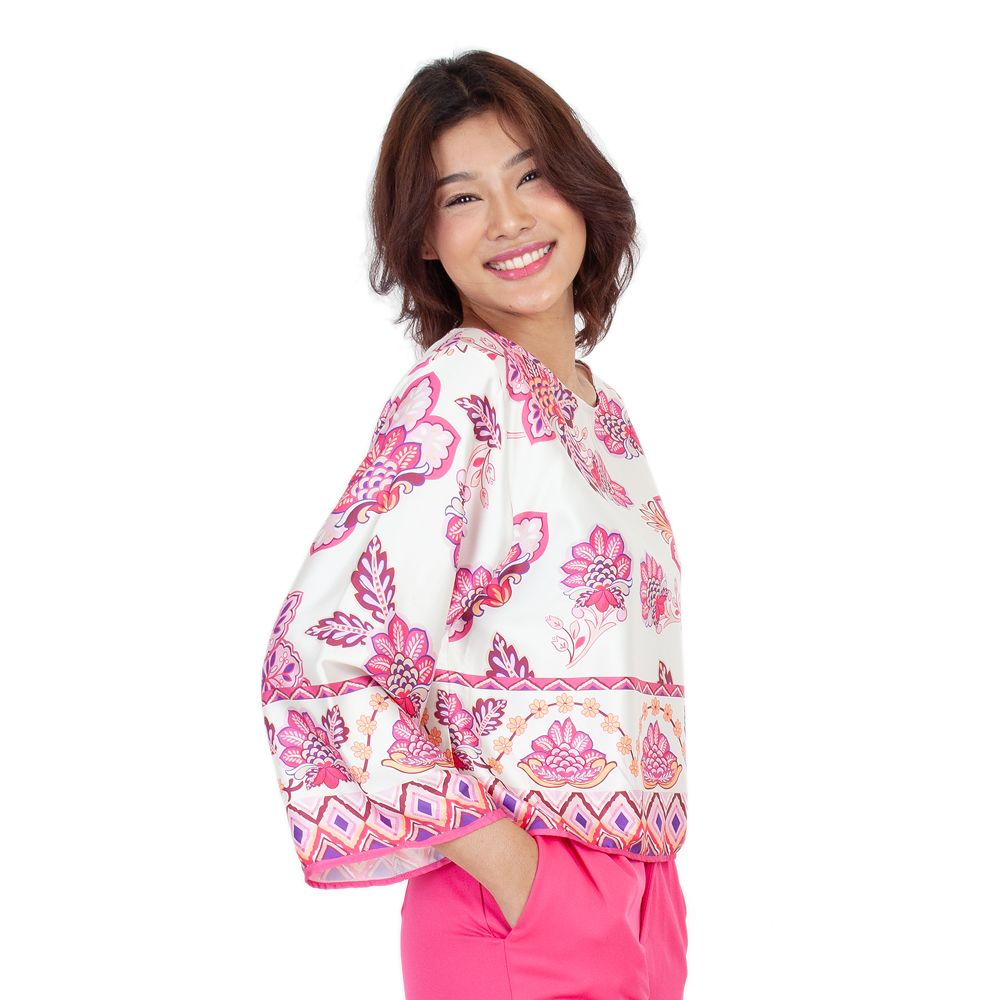 ME STYLE เสื้อพิมพ์ลาย สีชมพู M