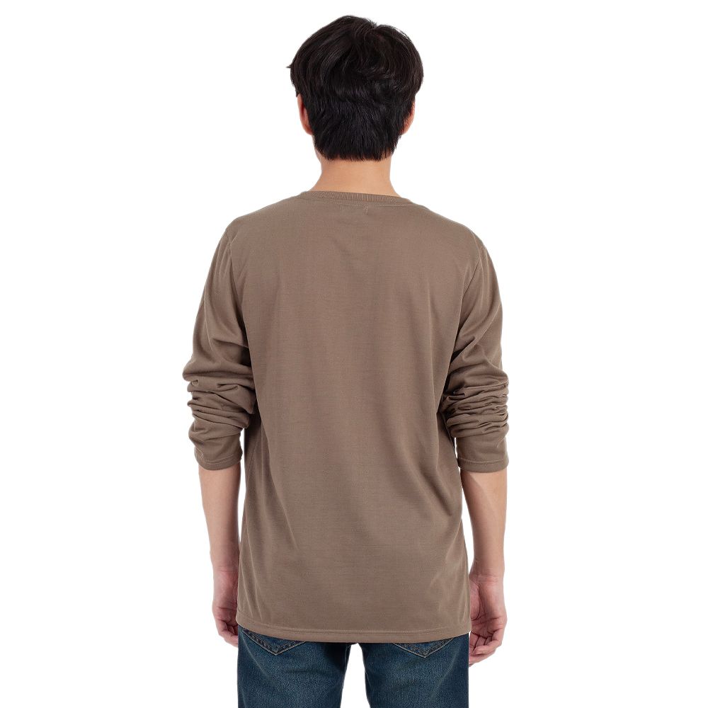 ME STYLE เสื้อแขนยาวสีน้ำตาล ไซส์ M