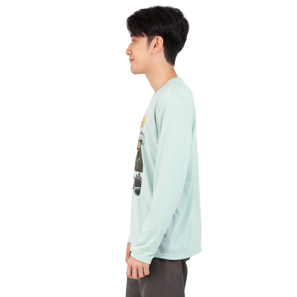 MESTYLE เสื้อแขนยาวพิมพ์สีเขียว ไซส์ XL