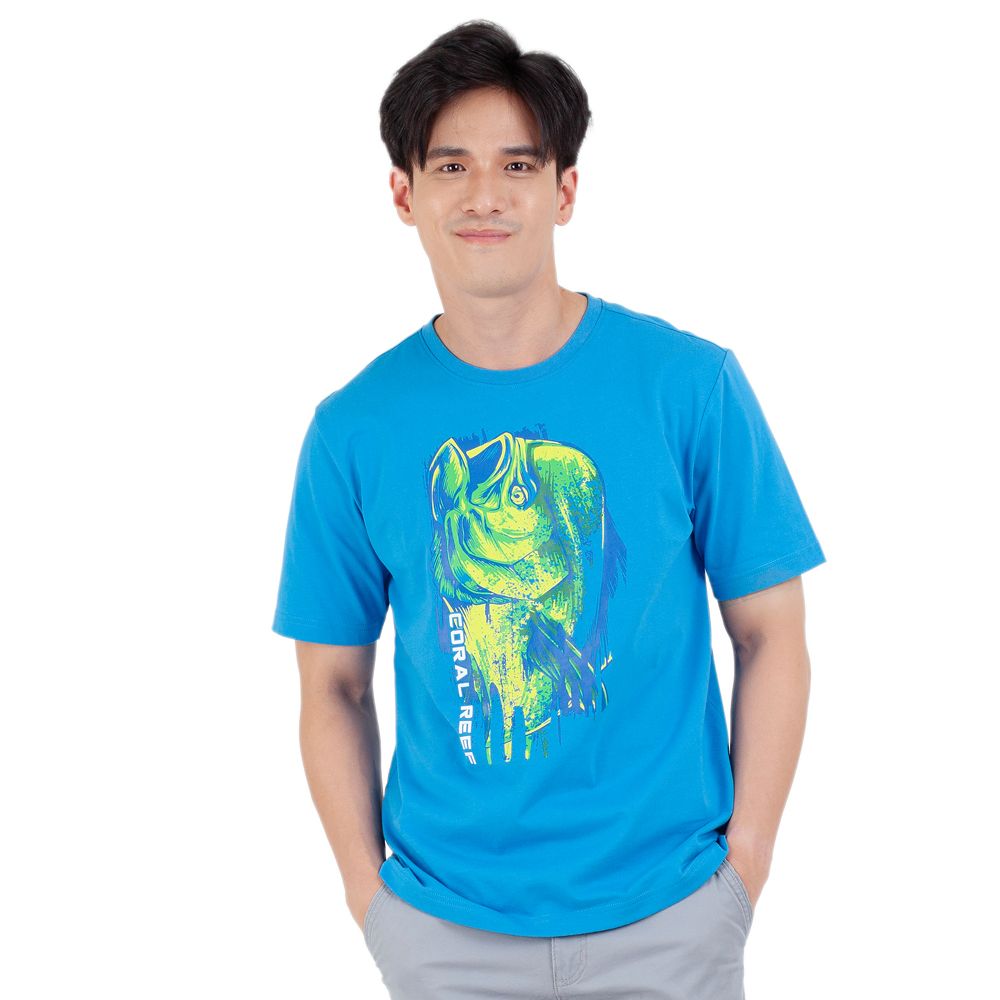 MESTYLE เสื้อยืดพิมพ์ สีฟ้า ไซส์ M