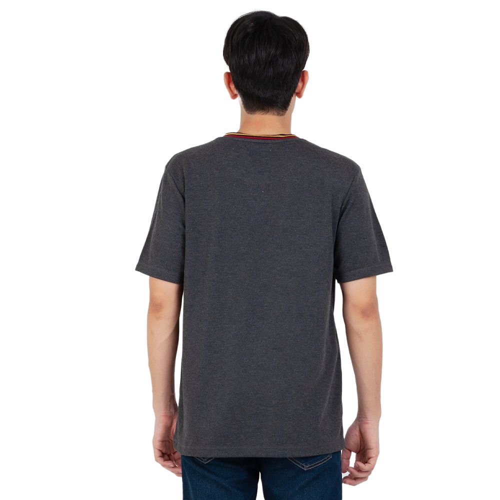 MESTYLE เสื้อยืดปักสีเทาเข้ม ไซส์ L