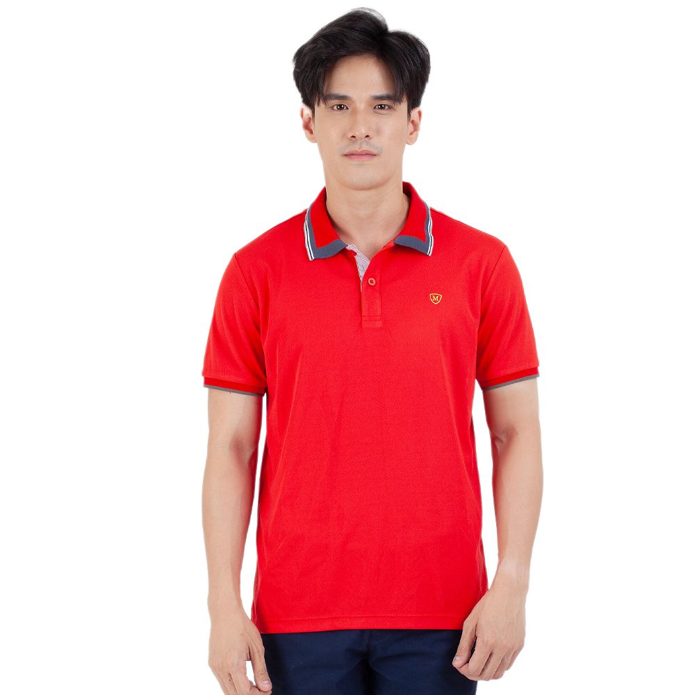 ME STYLE เสื้อโปโล สีแดง ไซส์ S