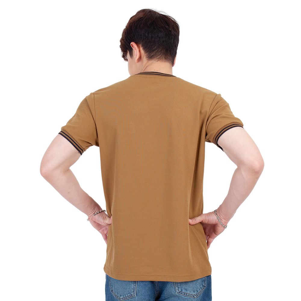 MESTYLE เสื้อยืดพิมพ์ สีกากี ไซซ์ L