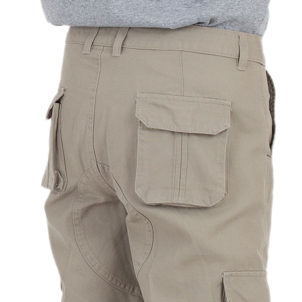 MESTYLE กางเกงคาร์โก้ขายาว สีกากี ไซส์ 36