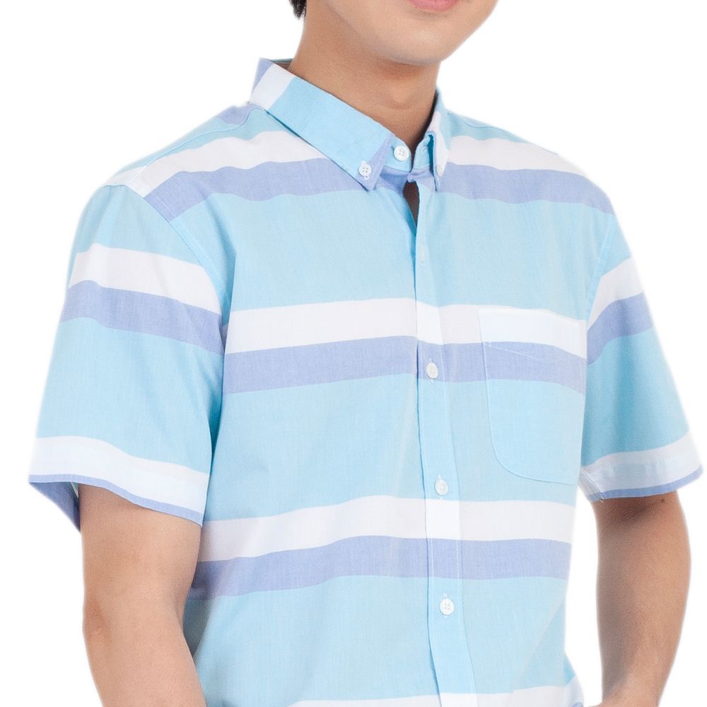 ME STYLE เสื้อเชิ้ตสีฟ้า ไซส์ L