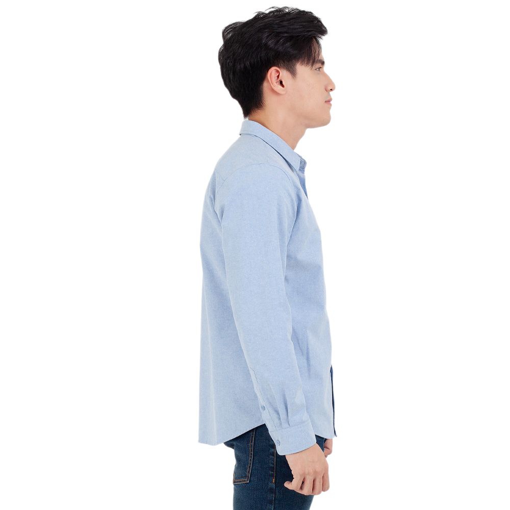 ME STYLE A L/S SHIRT BLUE SIZE M