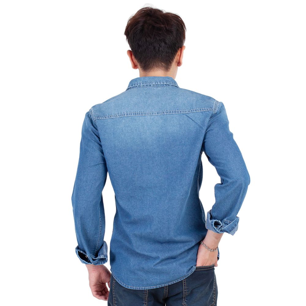 ME STYLE เสื้อเชิ้ตยีนส์แขนยาว L