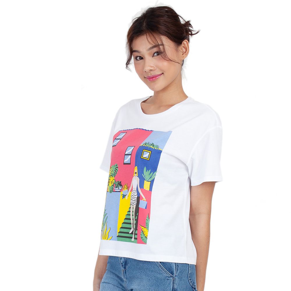 ME STYLE PRINTED T-SHIRT WHITE S