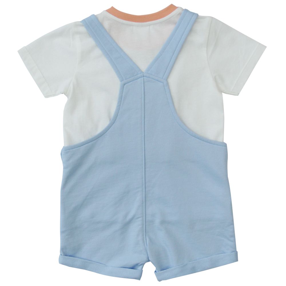 MESTYLE เอี๊ยมและเสื้อYAMMY สีฟ้า ไซส์ 9-12