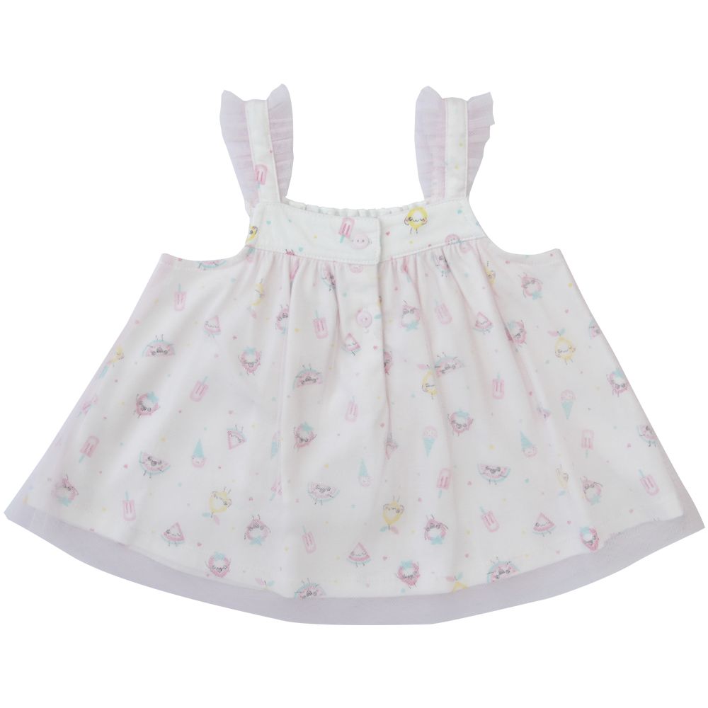 ME STYLEแขนกุดFRUITY ANTIBAC สีชมพู ไซส์ 12-18