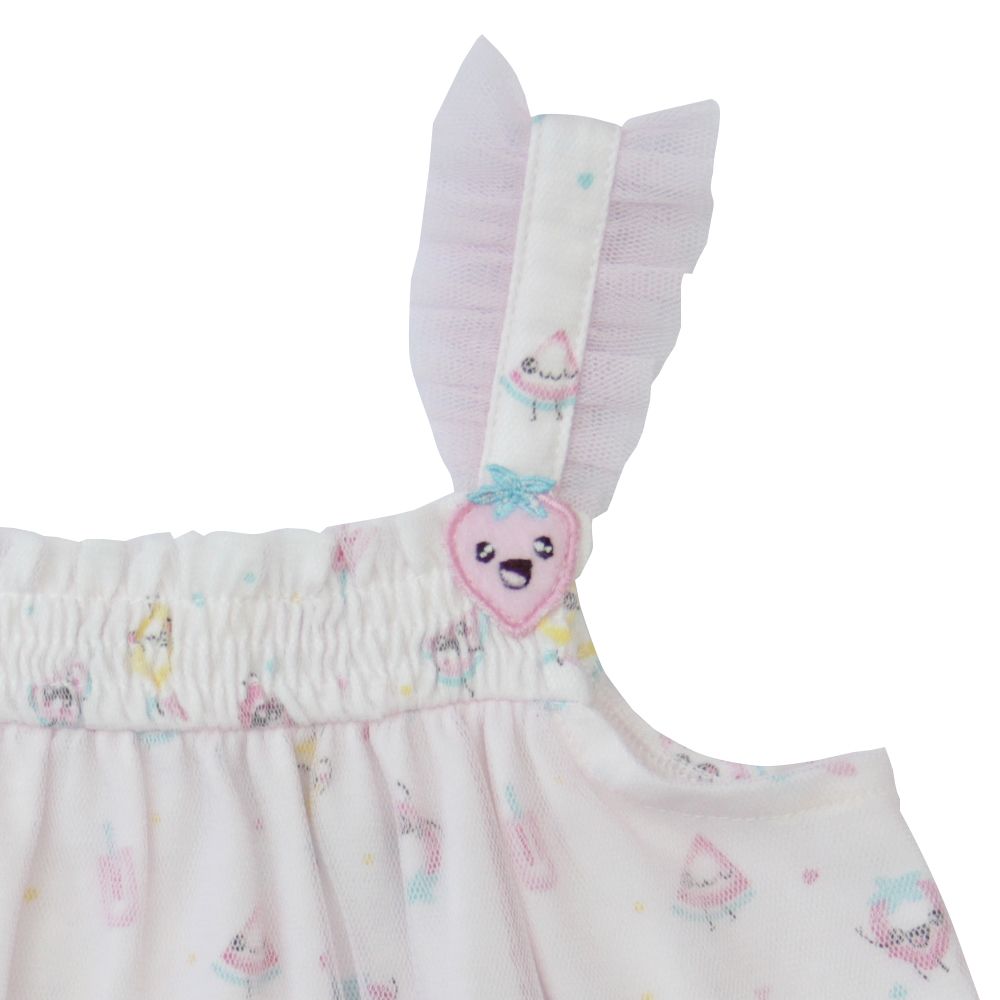 ME STYLEแขนกุดFRUITY ANTIBAC สีชมพู ไซส์ 12-18