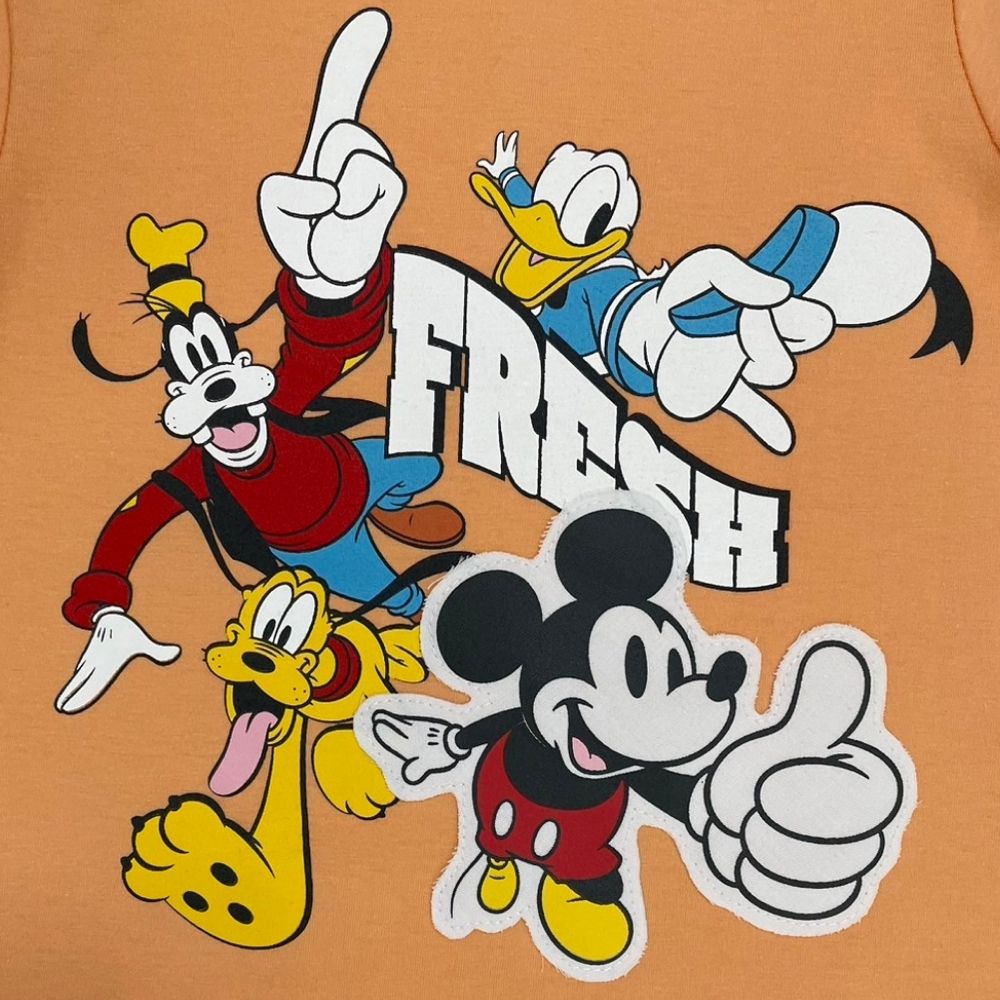 DISNEY MESTYLE SS T-SHIRT MICKEY ORANGE 9-12 MONTHS