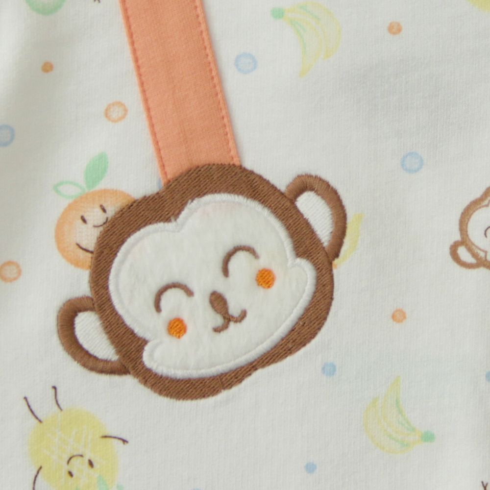 MESTYLE KNIT ROMPER YAMMY ANTIBAC WHITE SIZE 3-6