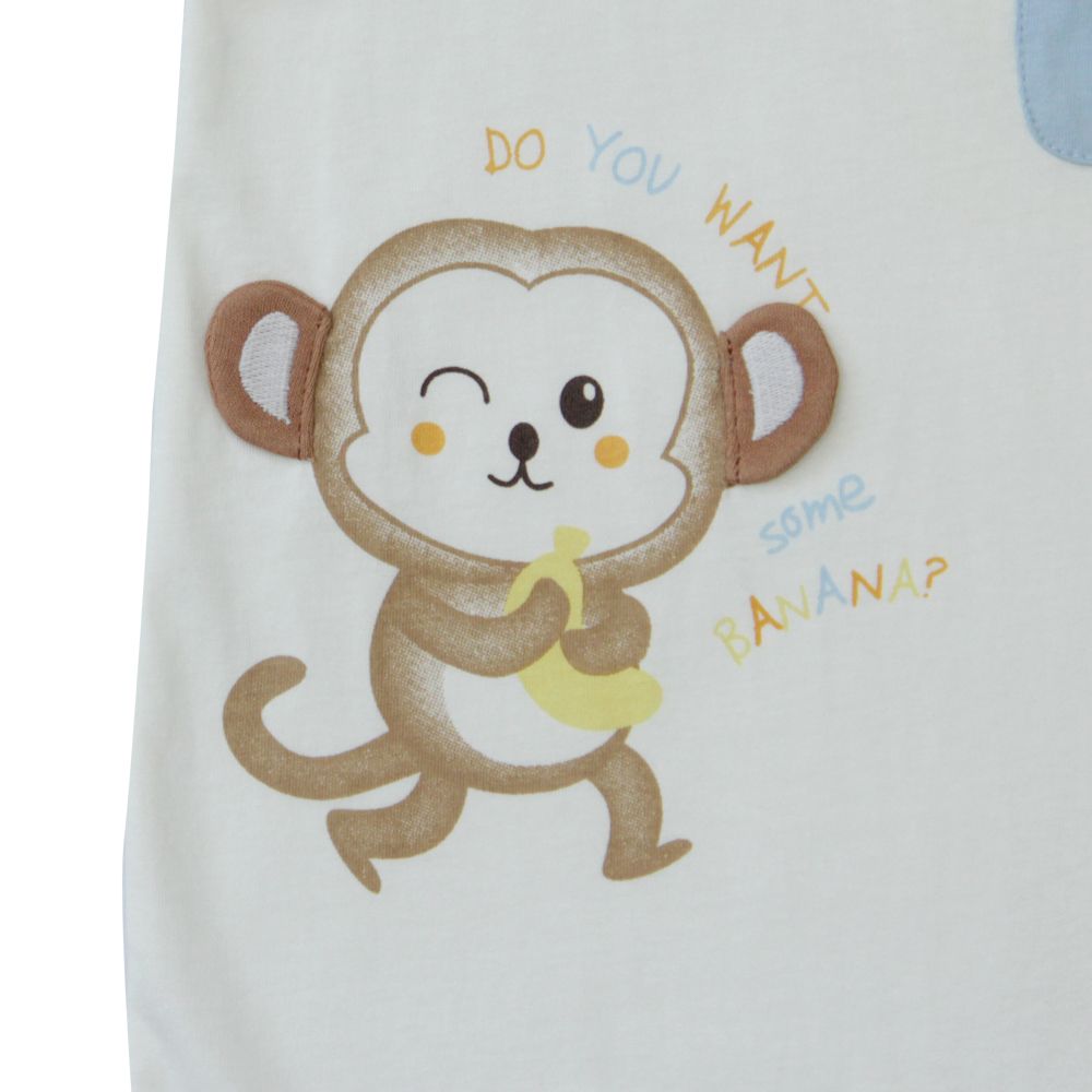 MESTYLE KNIT ROMPER YAMMY ANTIBAC WHITE SIZE 9-12