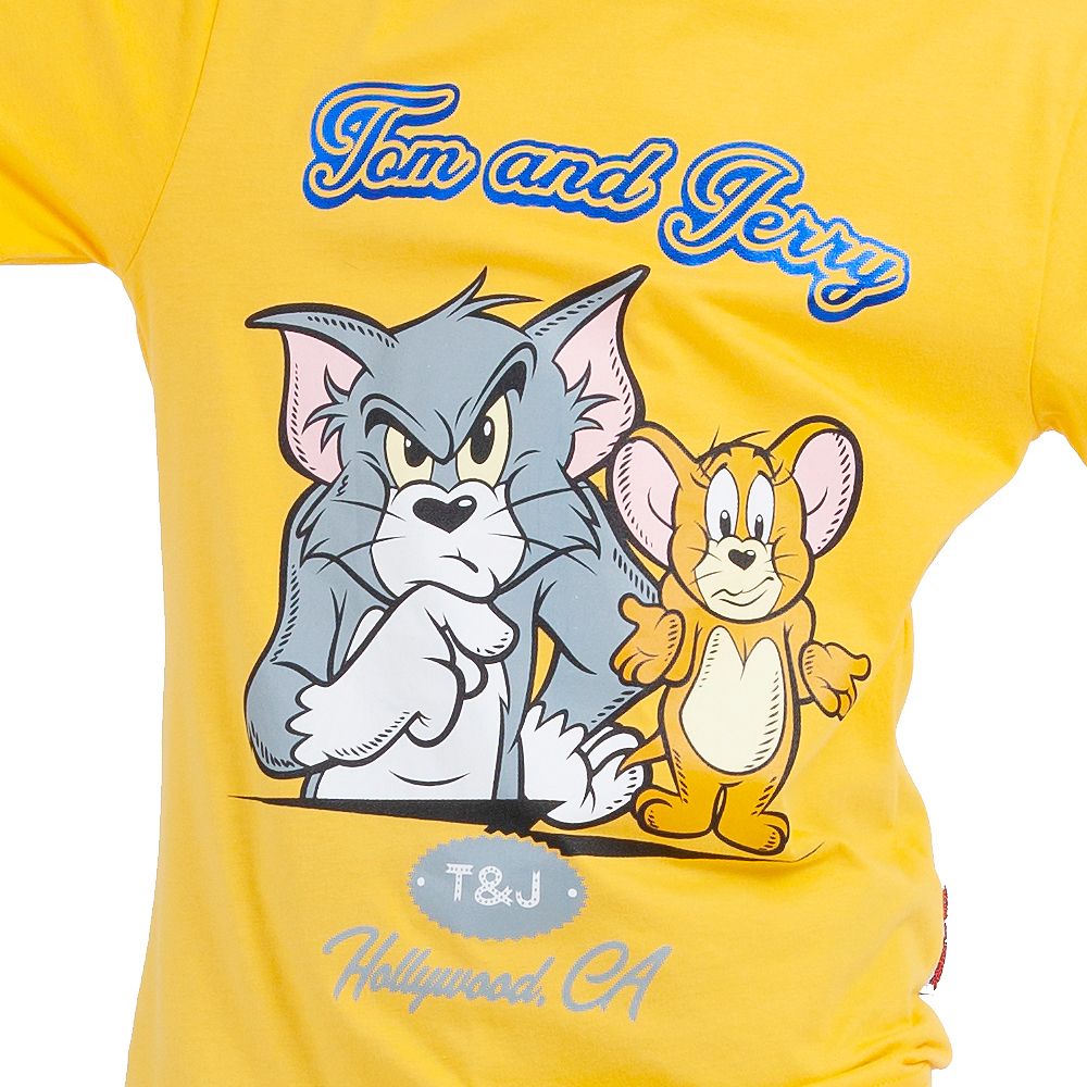 CHARACTER เสื้อแขนสั้นTOM JERRYสีเหลือง ไซส์12