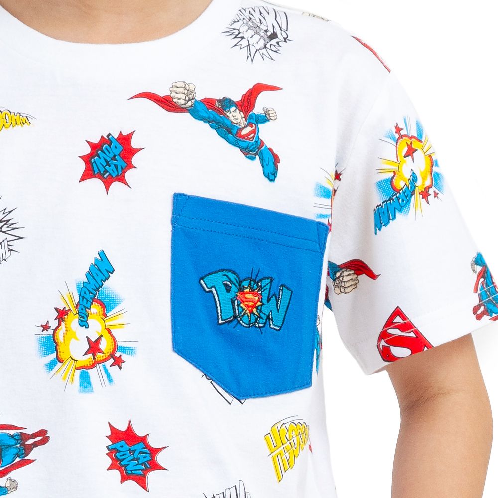 CHARACTER เสื้อแขนสั้นSUPERMAN สีขาว ไซส์5