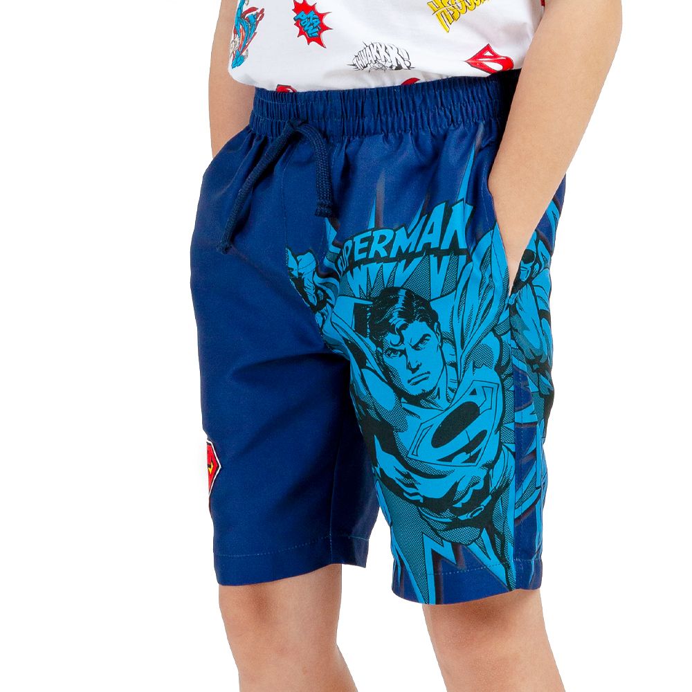 CHARACTER SHORTS WOVEN TASLAN SUPERMAN SIZE 5 (ASSORTED)