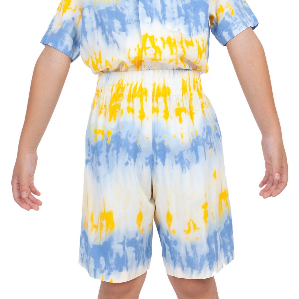 ME STYLE KNIT SET SPUN WITH PRINT YELLOW 7 YEARS