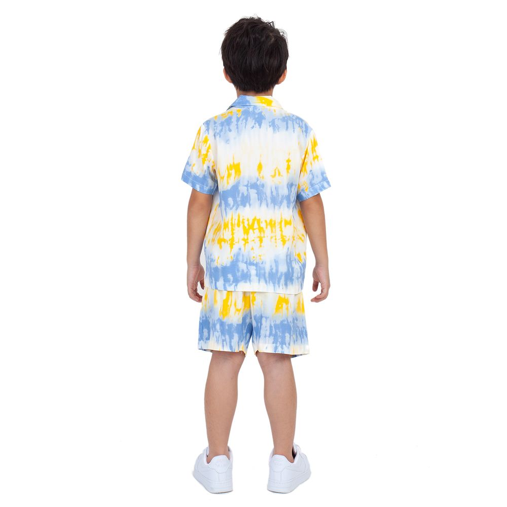 ME STYLE KNIT SET SPUN WITH PRINT YELLOW 9 YEARS