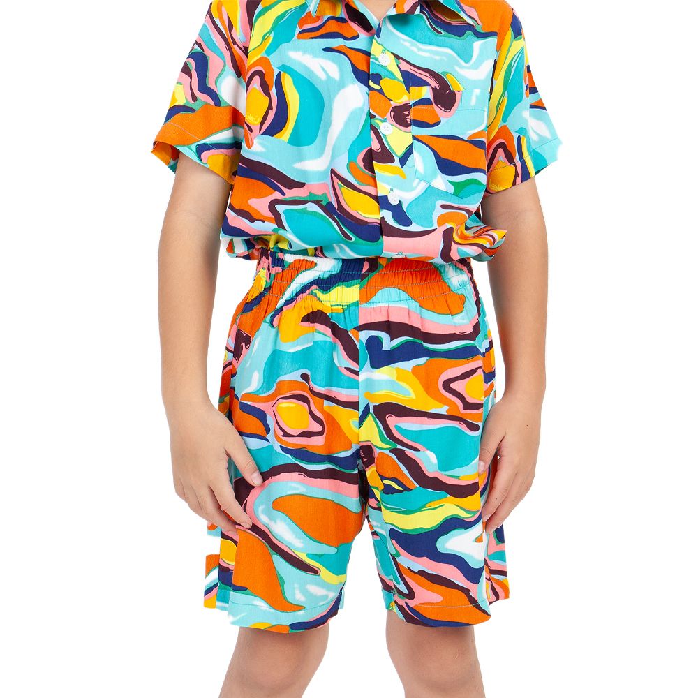 ME STYLE ชุดเซ็ทสปันพิมพ์ลาย ALLOVER PRINT 5 ปี