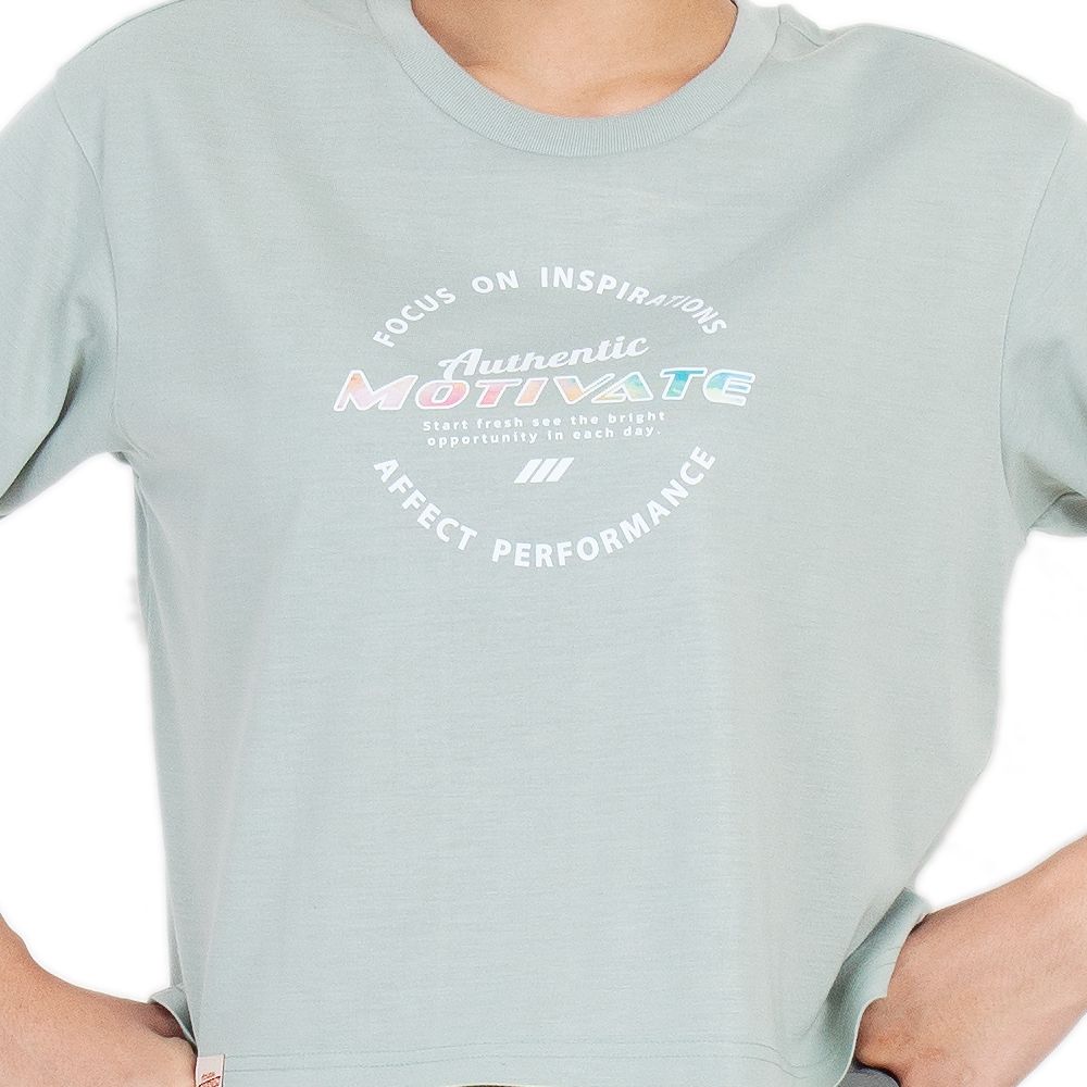 ME STYLE PRINTED T-SHIRT GREEN L