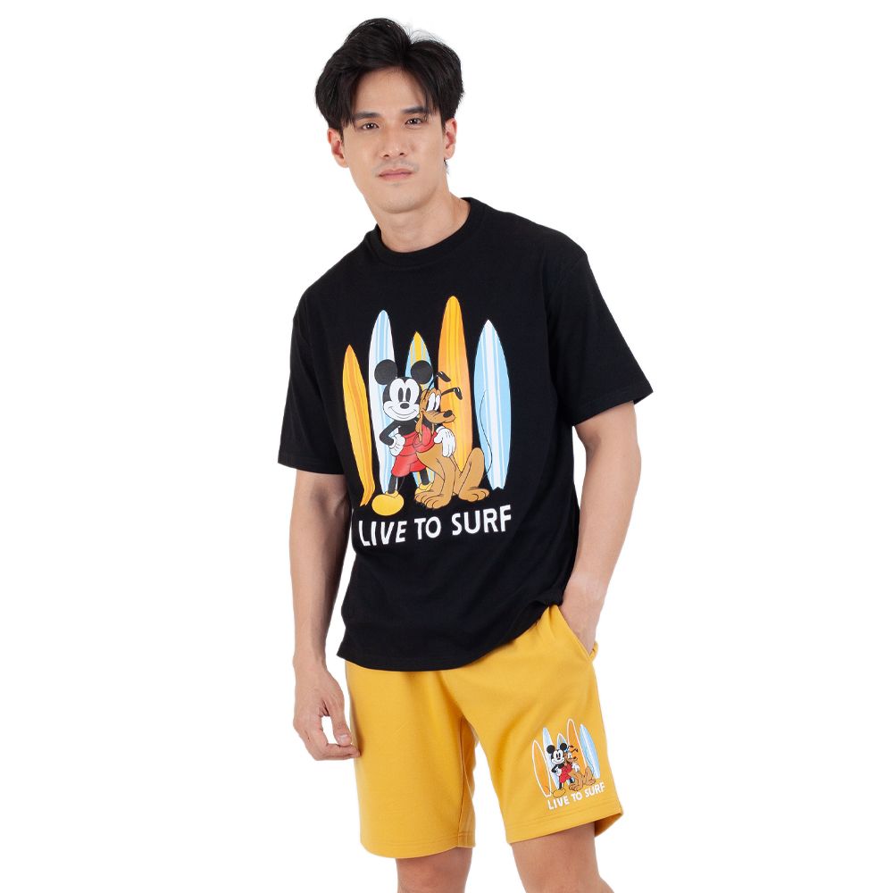 ME STYLE เสื้อยืดมิกกี้สีดำ ไซซ์ L