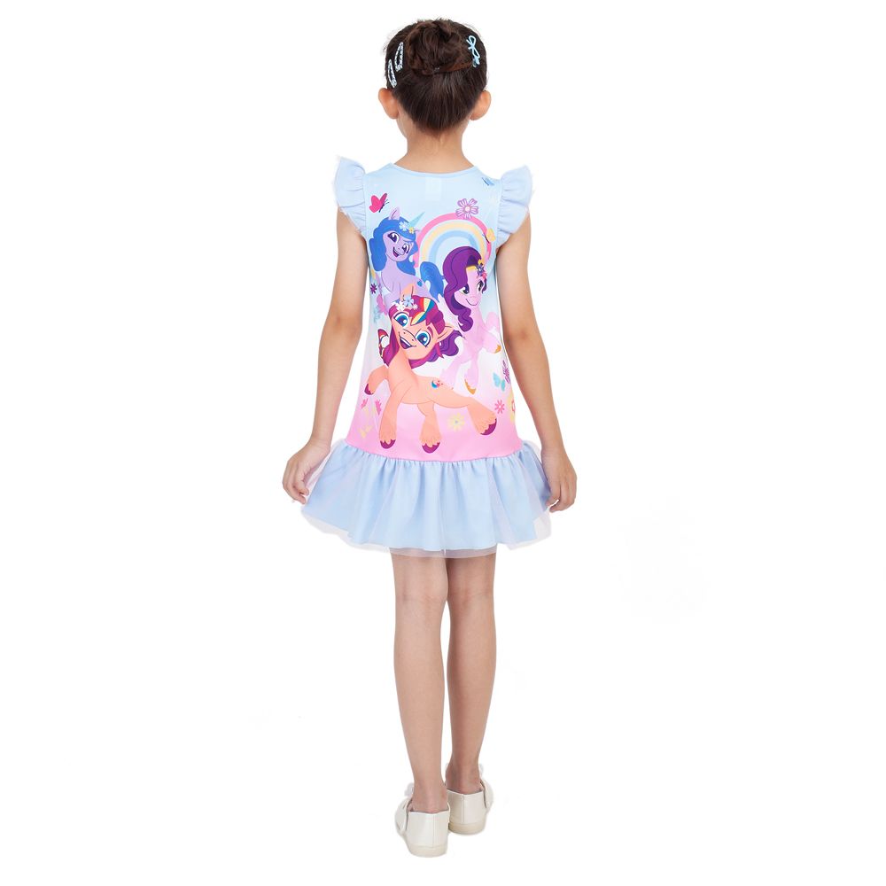 CHARACTER KNIT DRESS PONY BLUE 7 YEARS