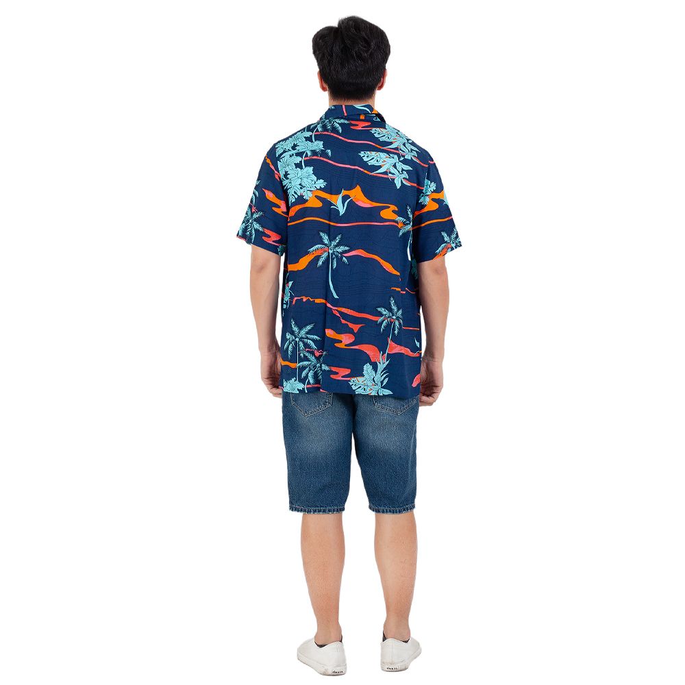 MESTYLE A SHORTS SLEEVES SHIRT NAVY SIZE XL