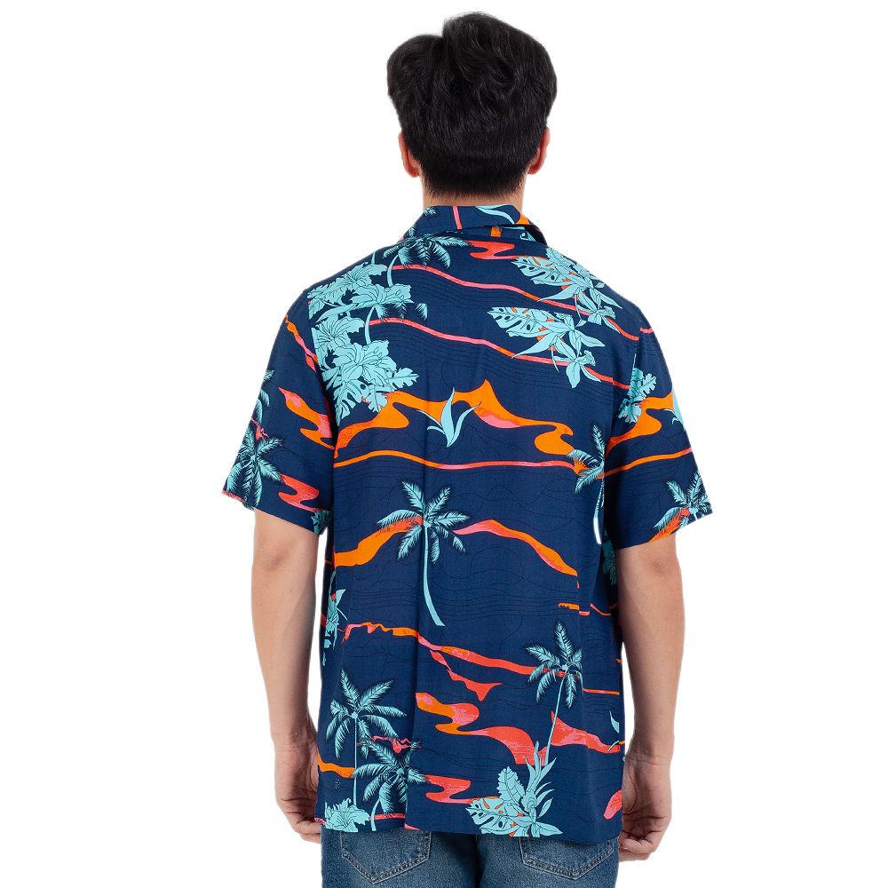 MESTYLE A SHORTS SLEEVES SHIRT NAVY SIZE XL