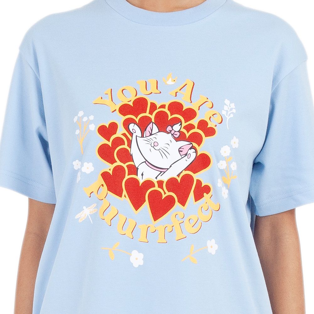 ME STYLE เสื้อยืดพิมพ์ลายสีฟ้า ไซส์ S