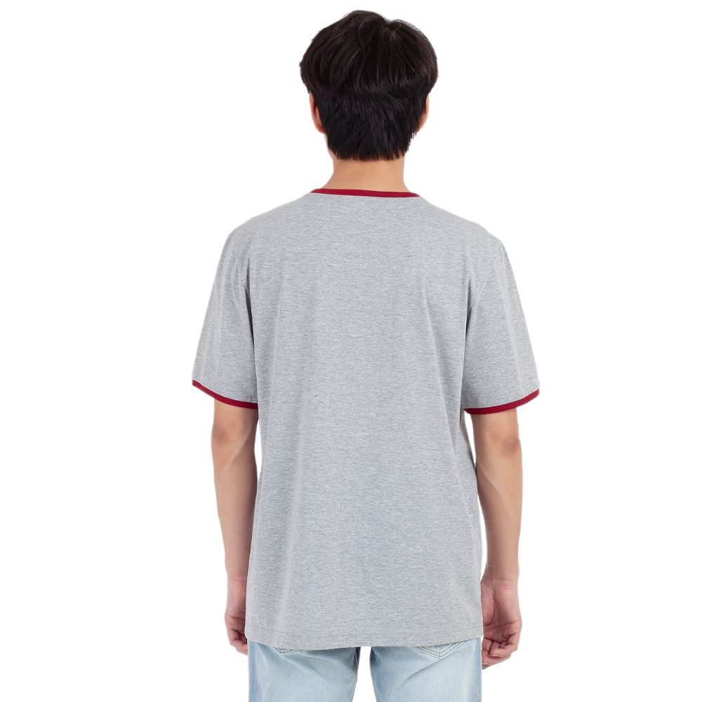 MESTYLE เสื้อแขนสั้นพิมพ์สีเทา ไซส์ L