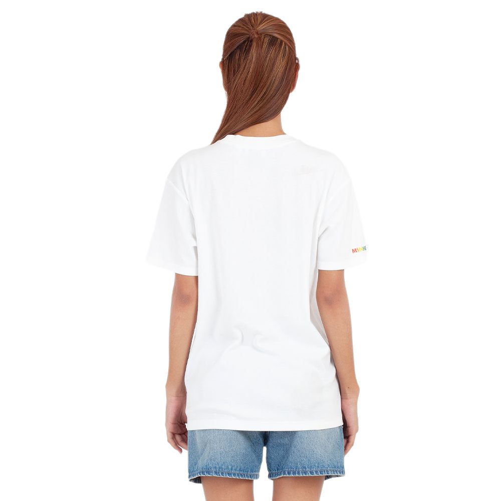 ME STYLE เสื้อยืดพิมพ์ลายสีขาว ไซส์ S