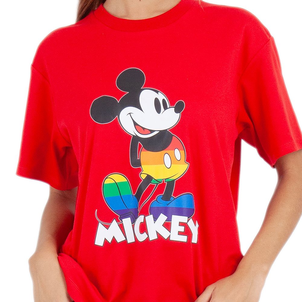 ME STYLE เสื้อยืดพิมพ์ลายสีแดง ไซส์ S