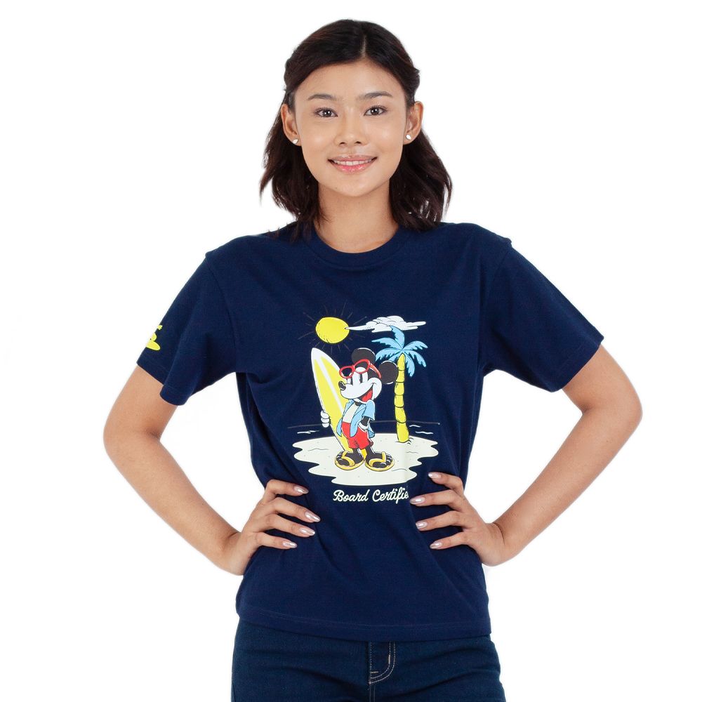 ME STYLE เสื้อยืดพิมพ์ลาย สีกรมท่า M