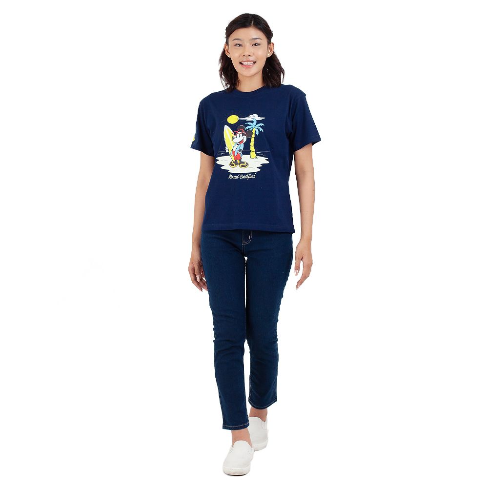 ME STYLE เสื้อยืดพิมพ์ลาย สีกรมท่า M