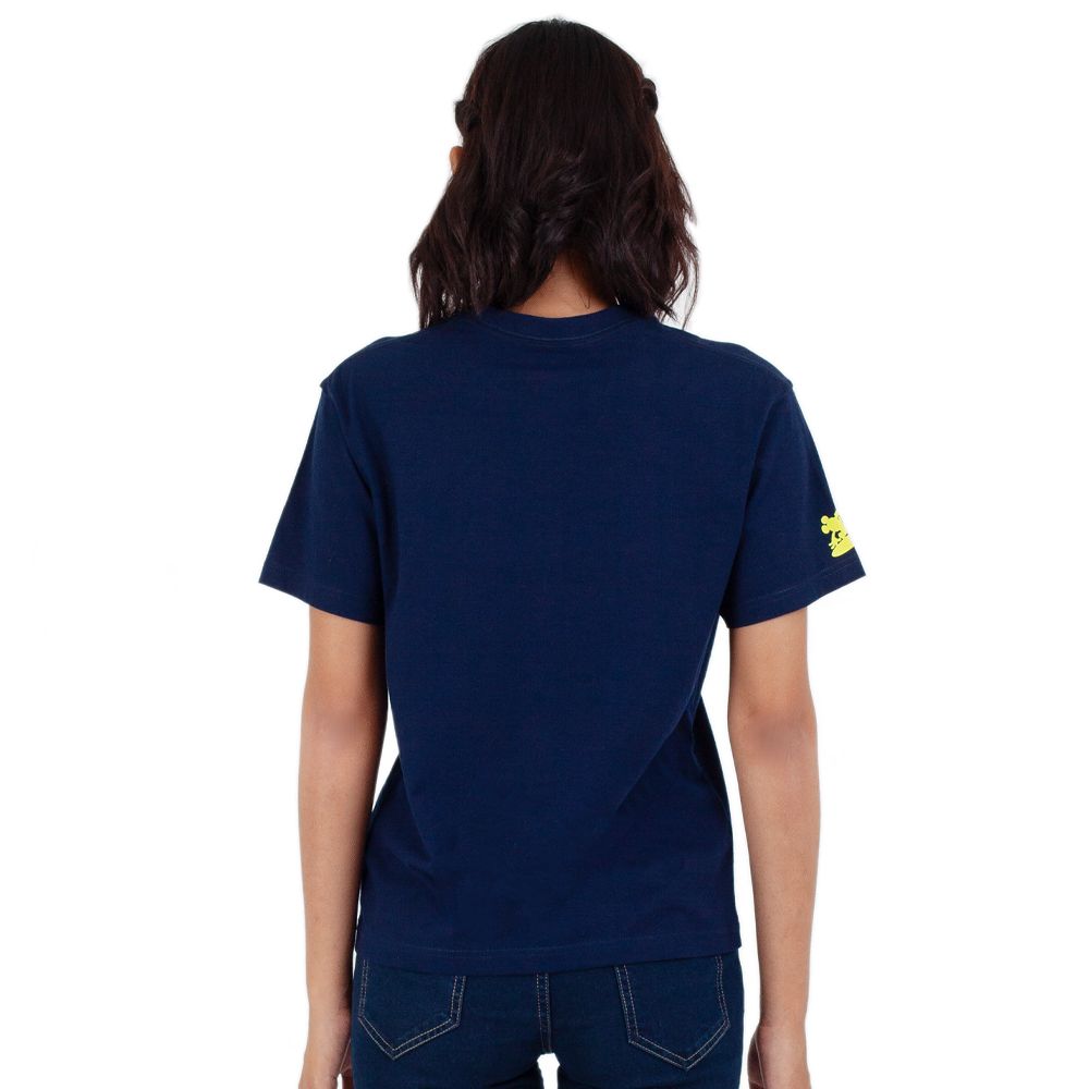 ME STYLE เสื้อยืดพิมพ์ลาย สีกรมท่า M