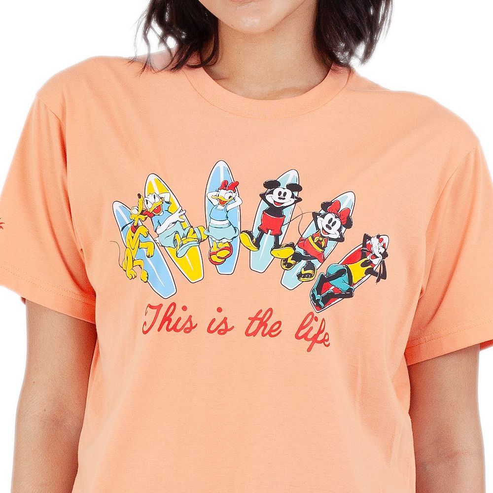 ME STYLE เสื้อยืดพิมพ์ลาย สีส้ม S