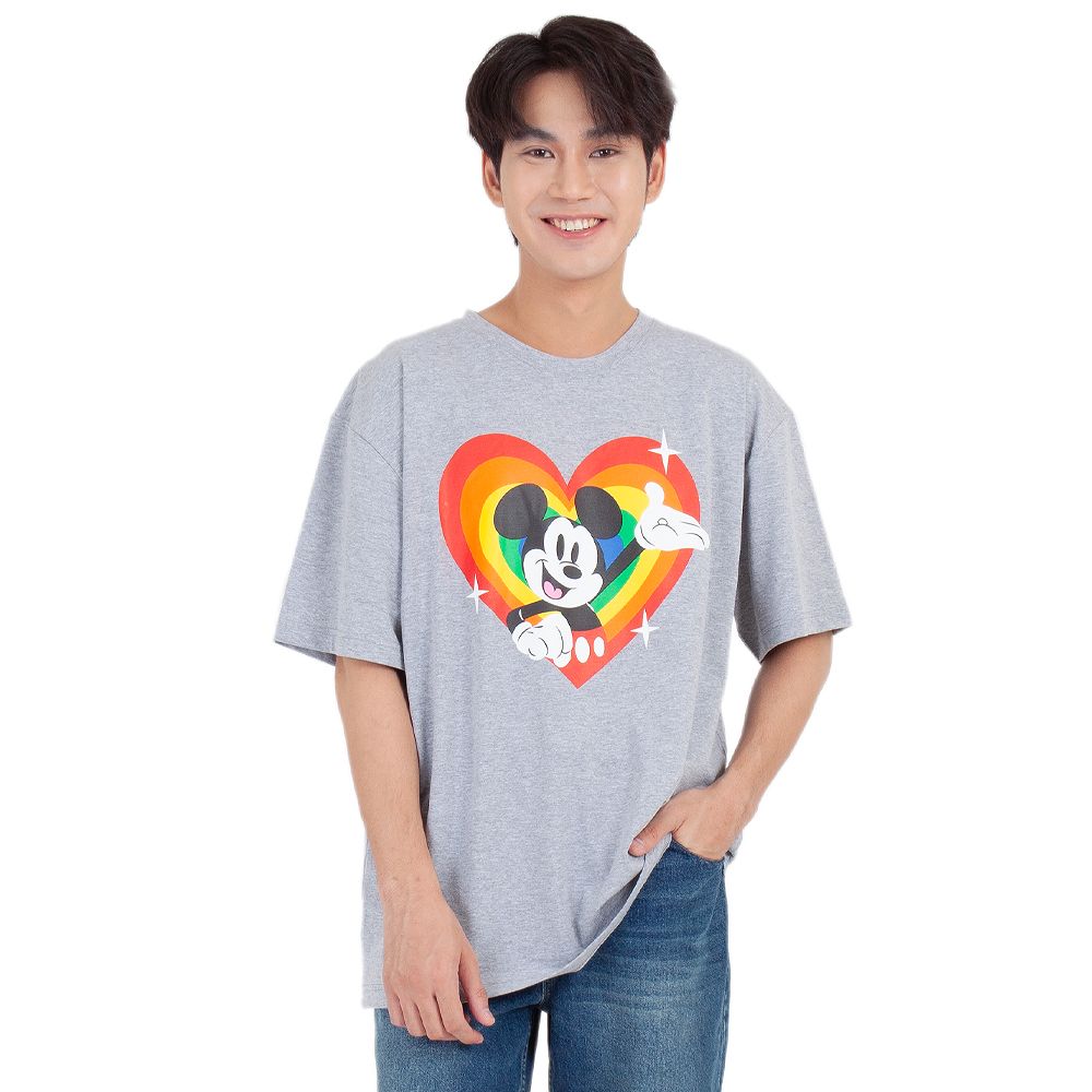 ME STYLE เสื้อยืดมิกกี้สีเทาท๊อป ไซส์ S