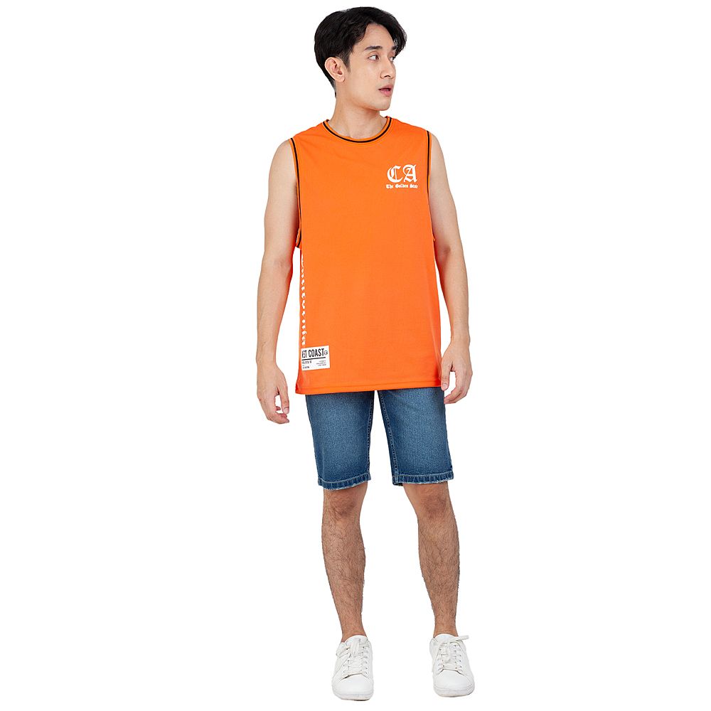 MESTYLE เสื้อแขนกุดสีส้ม ไซส์ L