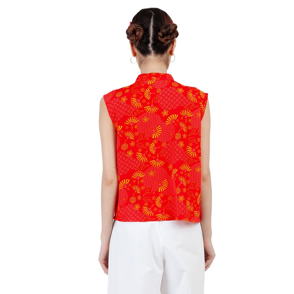 MESTYLE เสื้อตรุษจีน สีแดง ไซซ์ XL