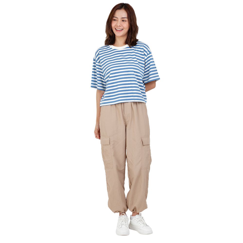 MESTYLE เสื้อลายริ้วสีฟ้า ไซส์ M