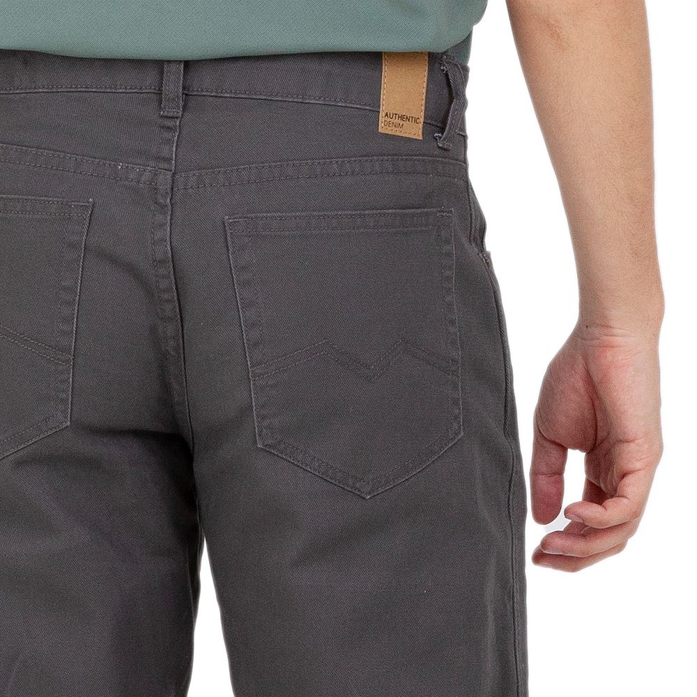 MESTYLE กางเกงขาสั้นทวิล สีเทาเข้ม ไซส์ 32