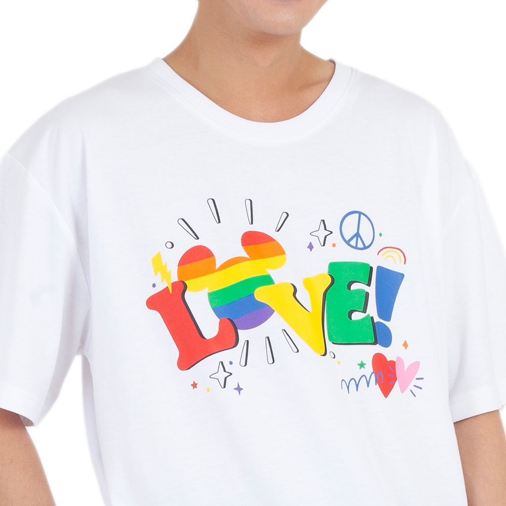 ME STYLE เสื้อยืดมิกกี้สีขาว ไซส์ L