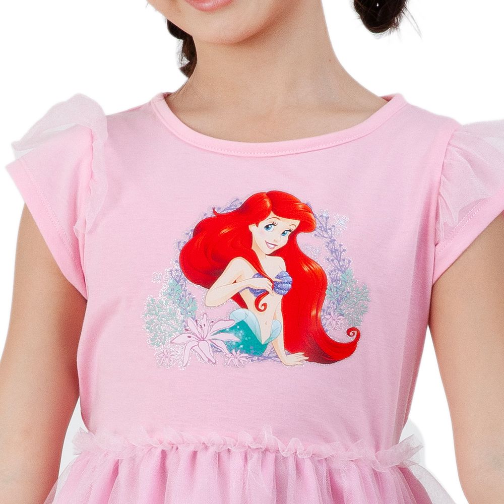 DISNEY KNIT DRESS ARIEL PINK SIZE 7
