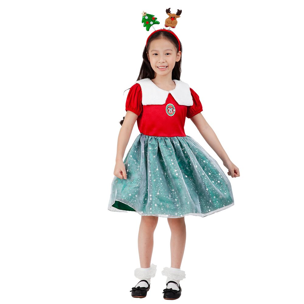 DISNEY ชุดกระโปรงคริสต์มาสแต่งปก MINNIE ไซส์ 9